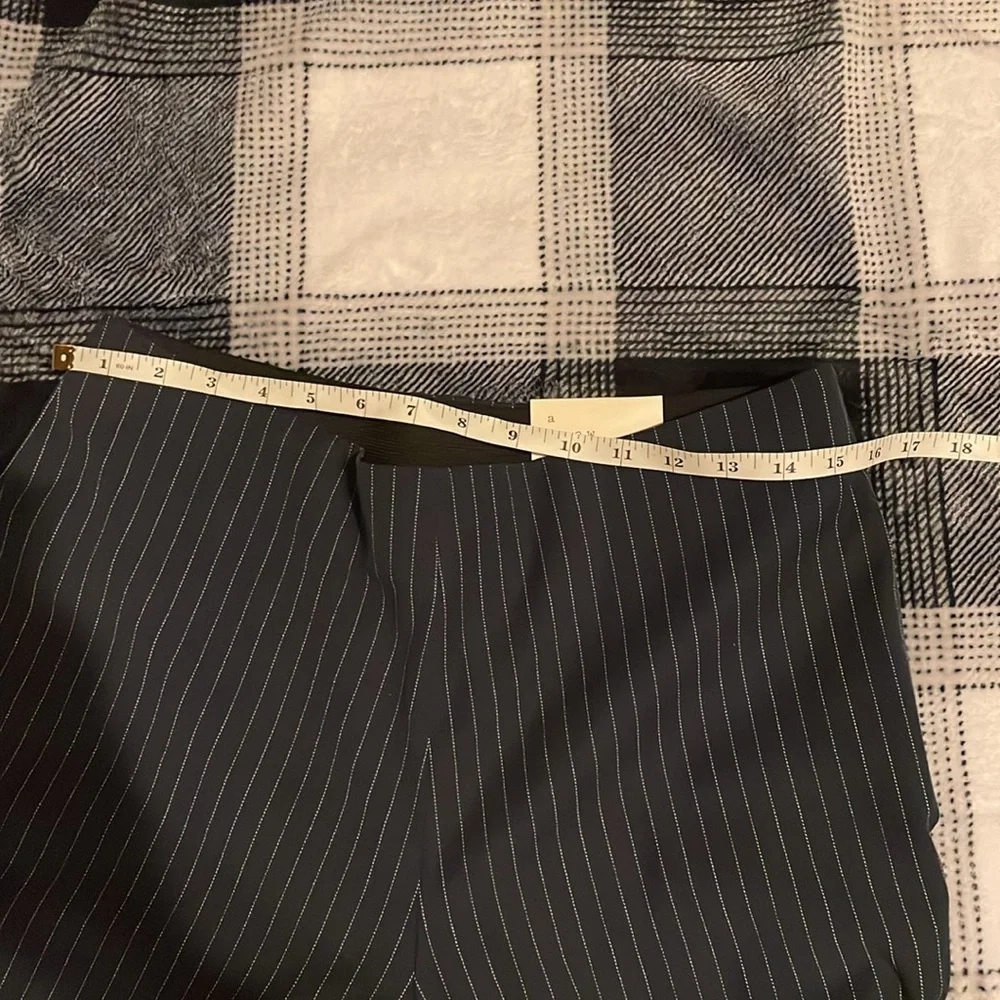 A New Day High Rise Skinny Ankle Stretch Navy Stipe Pants size 10 R - Picture 6 of 6